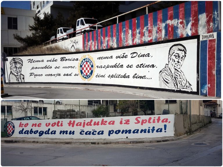 Mural i grafit Borisa Dvornika i Dina Dvornika u Splitu