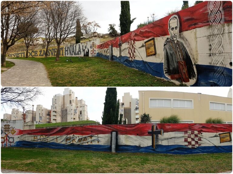 Mural Alojzije Stepinac i "Bog i Hrvati"