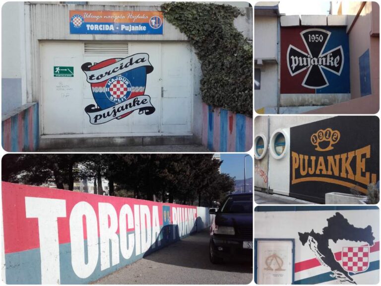 Murali i grafiti hajduka i Toride u Splitu na Pujankama.