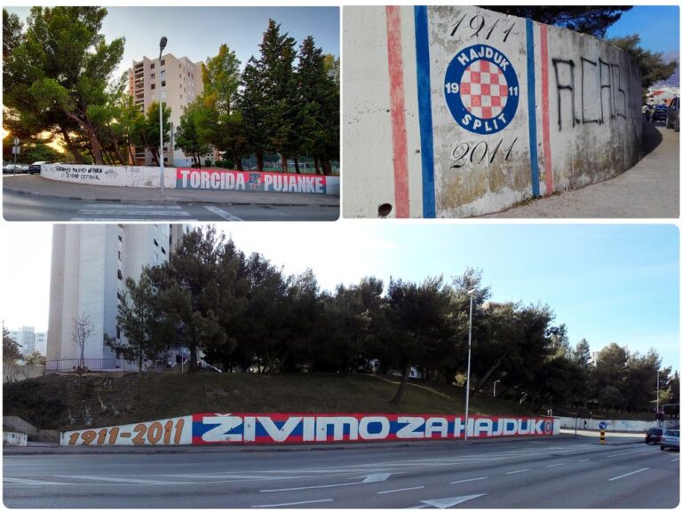 Grafit torcide Pujanke " Živimo za Hajduk"